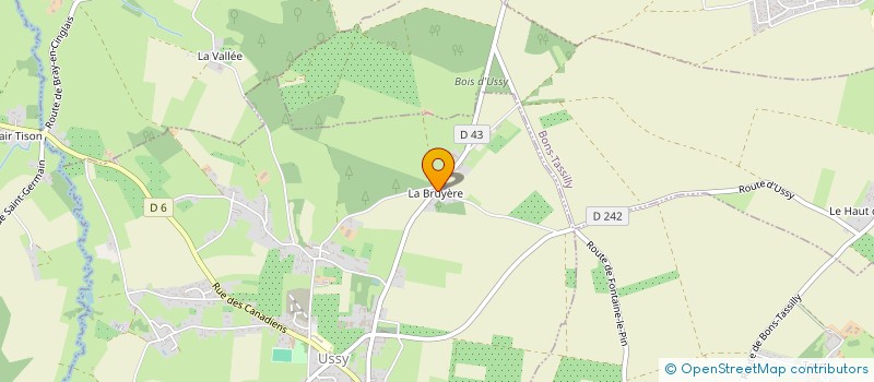 localisation de l'entreprise MONSIEUR CYRIL FOUILLEUL  USSY