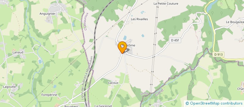 localisation de l'entreprise MONSIEUR CYRIL FROMAGE à EGUZON-CHANTOME