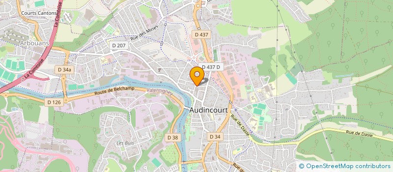 localisation de l'entreprise MONSIEUR CYRIL FROSSARD  AUDINCOURT