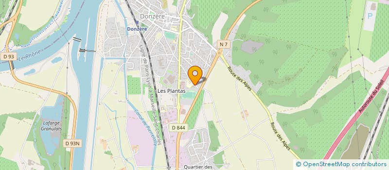 localisation de l'entreprise MONSIEUR CYRIL FUSIER  DONZERE