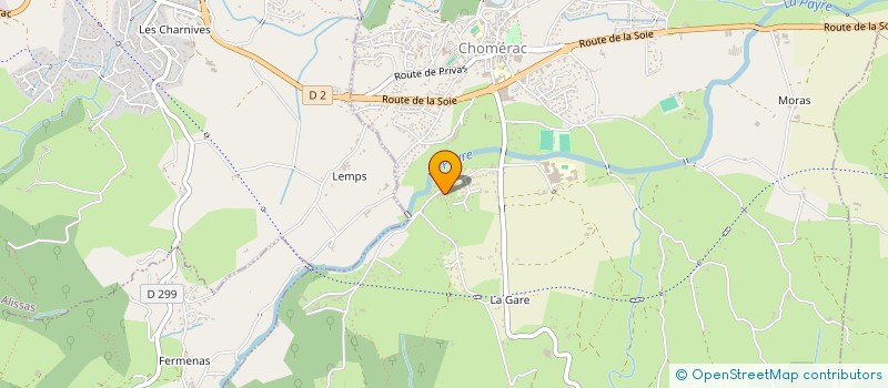 localisation de l'entreprise MONSIEUR CYRIL GALJAC  CHOMERAC