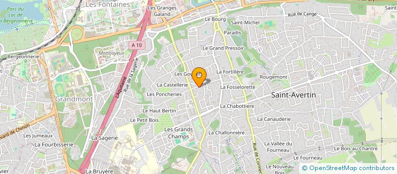 localisation de l'entreprise MONSIEUR CYRIL GALLITRE  SAINT-AVERTIN