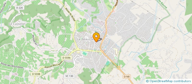 localisation de l'entreprise MONSIEUR CYRIL GALTIERI  LE BEAUSSET