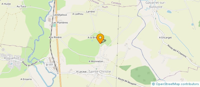 localisation de l'entreprise MONSIEUR CYRIL GARNIER  SAINTE-CHRISTIE