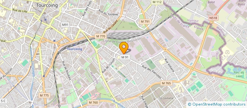 localisation de l'entreprise MONSIEUR CYRIL GARREYN  WATTRELOS