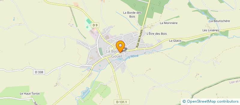 localisation de l'entreprise MONSIEUR CYRIL GASSELIN à LA BAZOCHE-GOUET