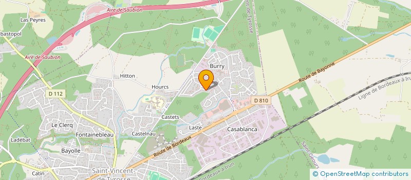 localisation de l'entreprise MONSIEUR CYRIL GAU  SAINT-VINCENT-DE-TYROSSE