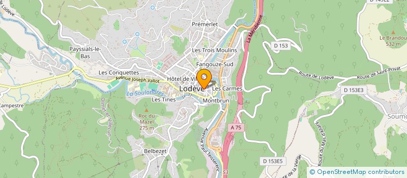 localisation de l'entreprise MONSIEUR CYRIL GAUSMAND  LODEVE