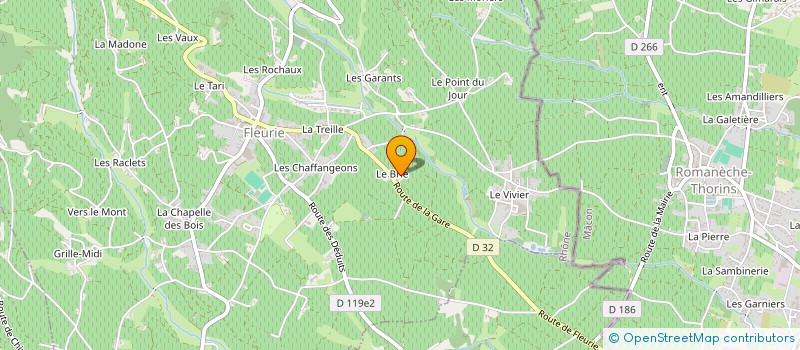 localisation de l'entreprise MONSIEUR CYRIL GAUTHIER à FLEURIE