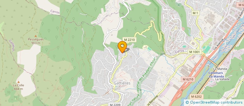 localisation de l'entreprise MONSIEUR CYRIL GAZAN  GATTIERES