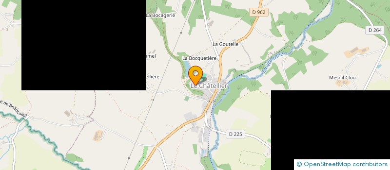 localisation de l'entreprise MONSIEUR CYRIL GENOUEL à LE CHATELLIER