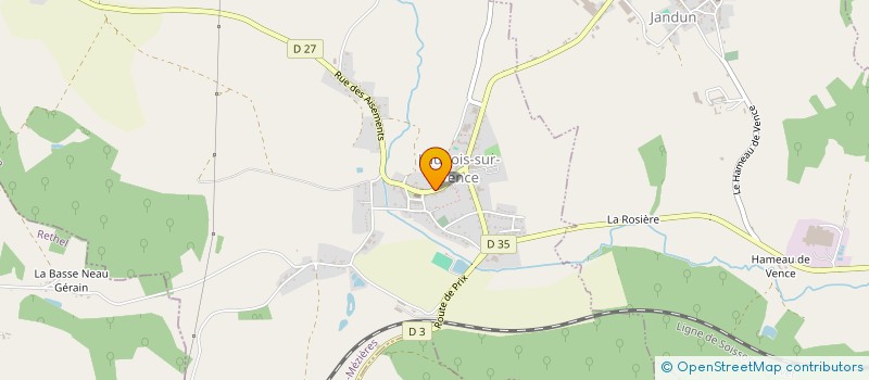 localisation de l'entreprise MONSIEUR CYRIL GILLET  LAUNOIS-SUR-VENCE