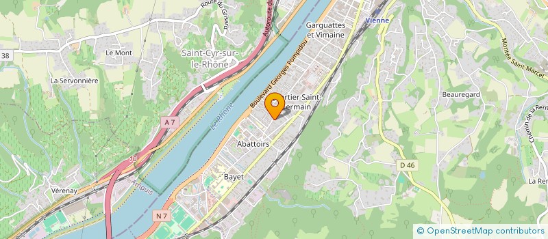 localisation de l'entreprise MONSIEUR CYRIL GINESTE  VIENNE