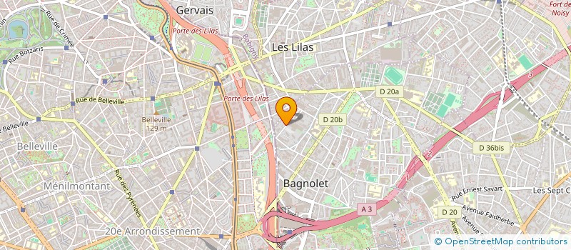 localisation de l'entreprise MONSIEUR CYRIL GIRARD à BAGNOLET