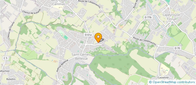 localisation de l'entreprise MONSIEUR CYRIL GODIN  SAINT-GENIES-BELLEVUE