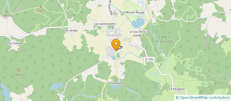 localisation de l'entreprise MONSIEUR CYRIL GOIGOUX à FOURNOLS