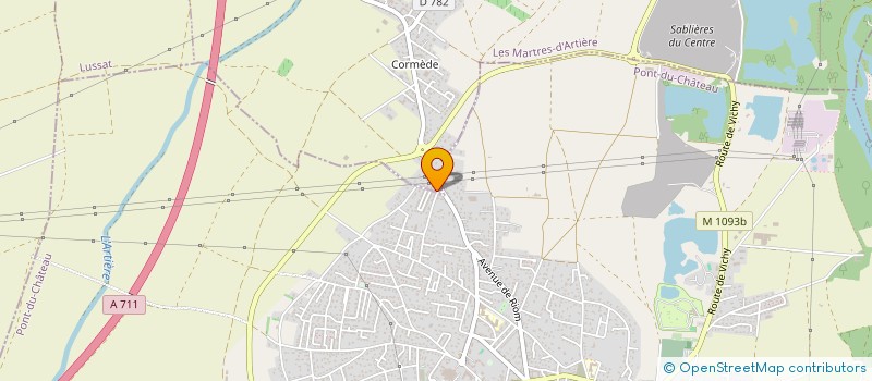 localisation de l'entreprise MONSIEUR CYRIL GOLIARD  LES MARTRES-D'ARTIERE