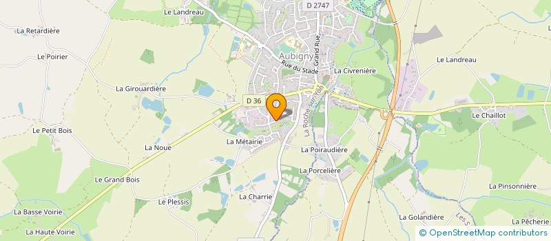 localisation de l'entreprise MONSIEUR CYRIL GORLIER  AUBIGNY-LES CLOUZEAUX