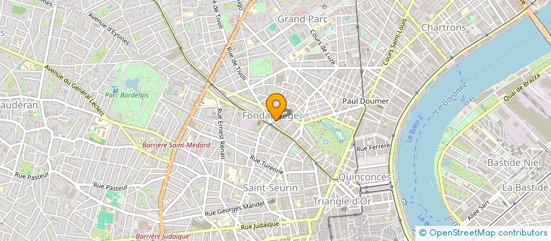 localisation de l'entreprise MONSIEUR CYRIL GOUJEAU  BORDEAUX