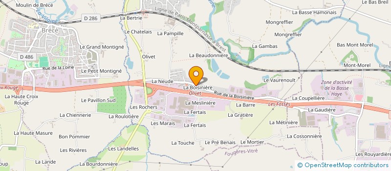 localisation de l'entreprise MONSIEUR CYRIL GOUPIL  SERVON-SUR-VILAINE