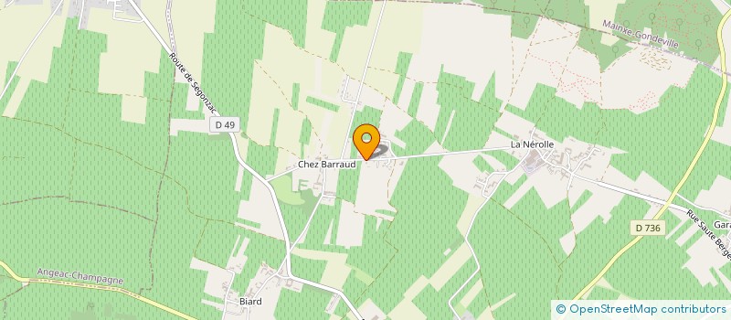 localisation de l'entreprise MONSIEUR CYRIL GOURMERON  SEGONZAC