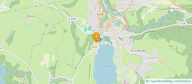 localisation de l'entreprise MONSIEUR CYRIL GRAS  CLAIRVAUX-LES-LACS