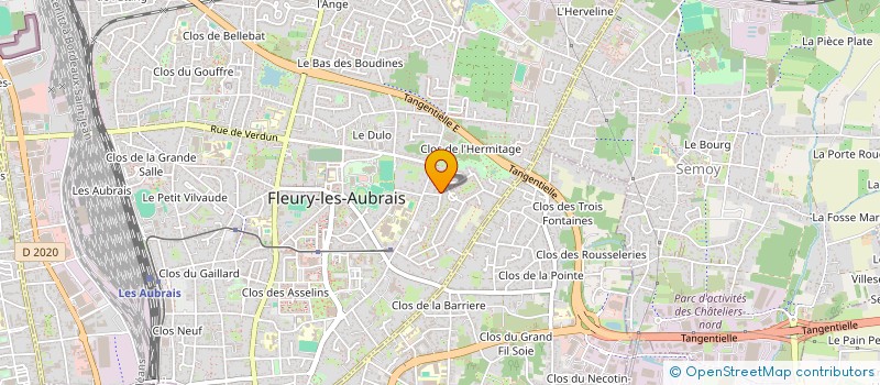localisation de l'entreprise MONSIEUR CYRIL GRESSIER à FLEURY-LES-AUBRAIS