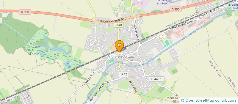 localisation de l'entreprise MONSIEUR CYRIL GROUT  VITRY-EN-ARTOIS