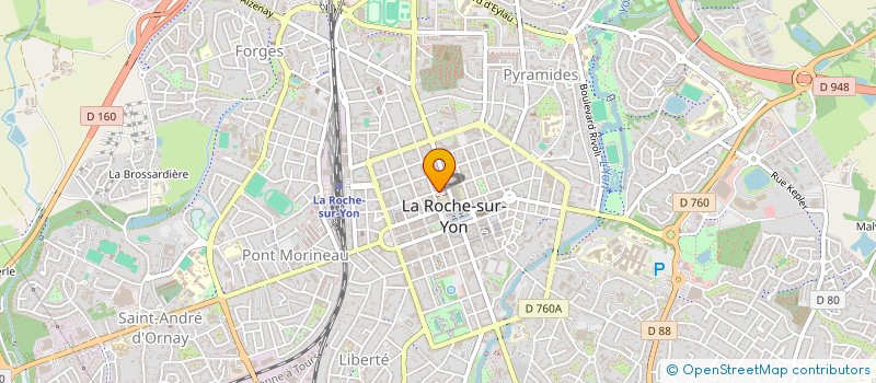 localisation de l'entreprise MONSIEUR CYRIL GUIBERT à LA ROCHE-SUR-YON