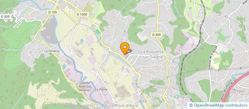 localisation de l'entreprise MONSIEUR CYRIL GUIBERT à LA ROQUETTE-SUR-SIAGNE