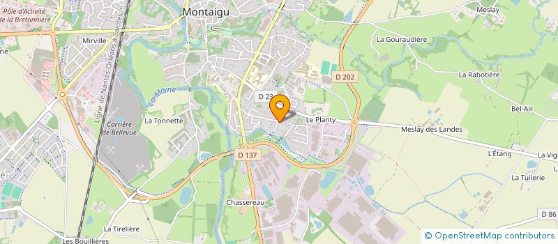 localisation de l'entreprise MONSIEUR CYRIL GUICHETEAU à MONTAIGU-VENDEE