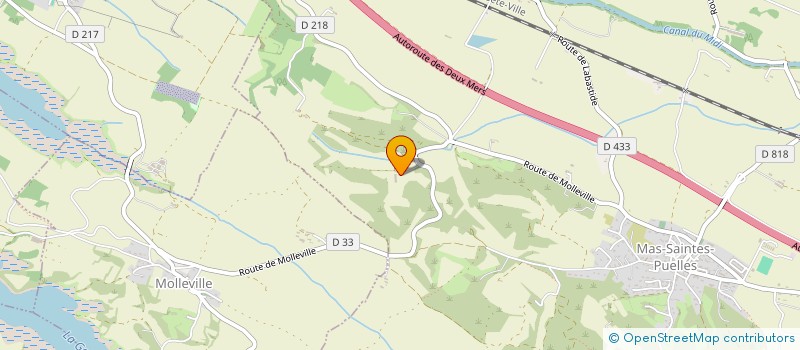 localisation de l'entreprise MONSIEUR CYRIL GUILLAUME  MAS-SAINTES-PUELLES