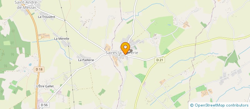 localisation de l'entreprise MONSIEUR CYRIL GUILLON à SAIRES-LA-VERRERIE