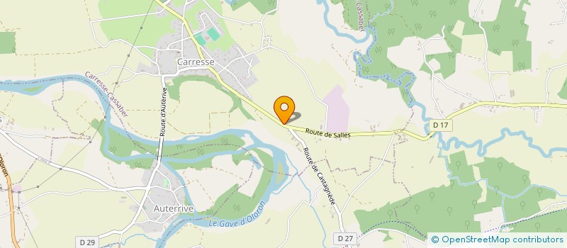 localisation de l'entreprise MONSIEUR CYRIL GUIRAUDE  CARRESSE-CASSABER