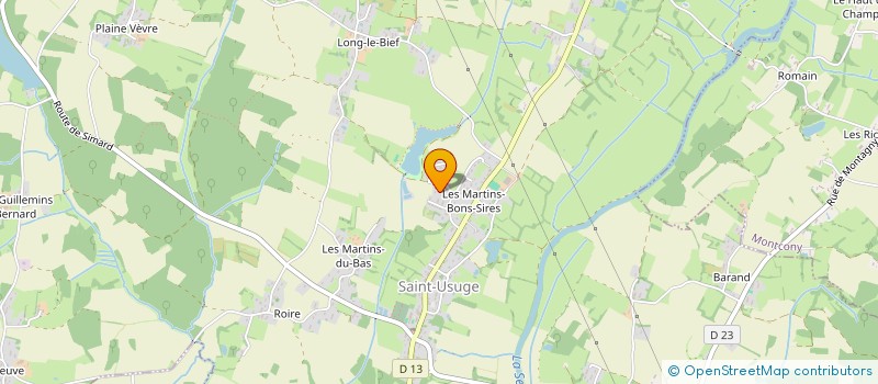 localisation de l'entreprise MONSIEUR CYRIL GUYENOT  SAINT-USUGE