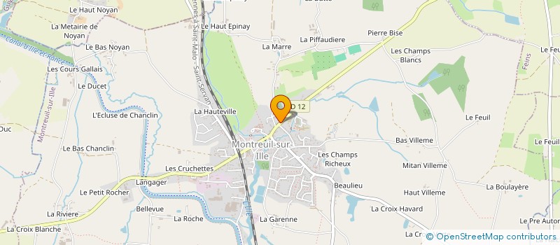 localisation de l'entreprise MONSIEUR CYRIL HABERT  MONTREUIL-SUR-ILLE