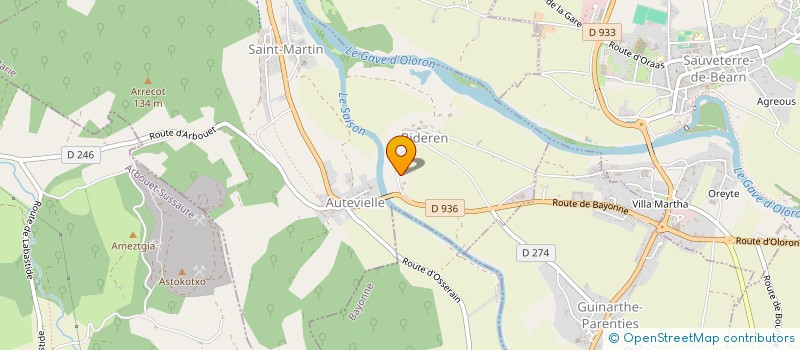 localisation de l'entreprise MONSIEUR CYRIL HAGET  AUTEVIELLE-SAINT-MARTIN-BIDEREN