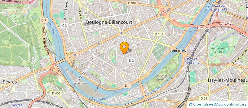 localisation de l'entreprise MONSIEUR CYRIL HAMOD  BOULOGNE-BILLANCOURT