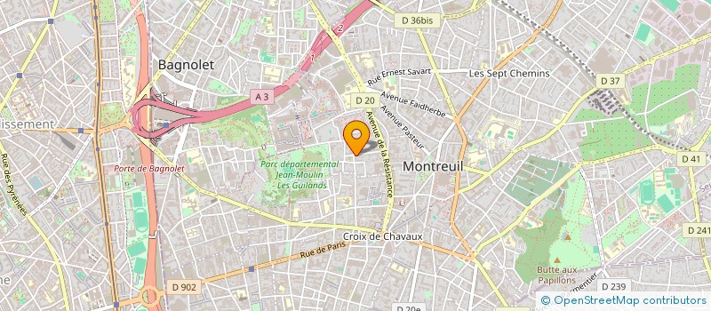 localisation de l'entreprise MONSIEUR CYRIL HERNANDEZ à MONTREUIL