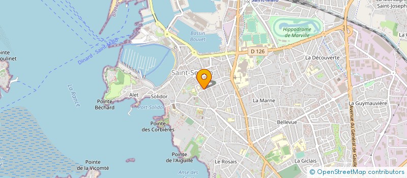 localisation de l'entreprise MONSIEUR CYRIL HOTTEVART  SAINT-MALO