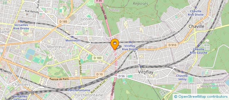 localisation de l'entreprise MONSIEUR CYRIL HOUDAILLE  VIROFLAY