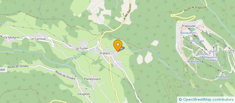 localisation de l'entreprise MONSIEUR CYRIL HOUDEMER  LAVAL-EN-BELLEDONNE