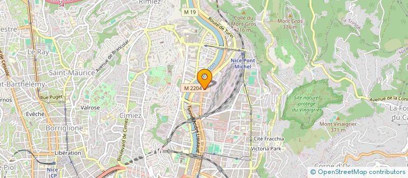 localisation de l'entreprise MONSIEUR CYRIL HOURDRY à NICE