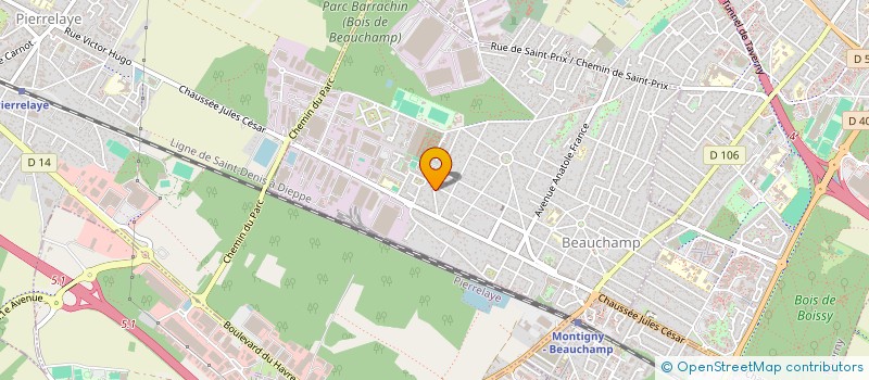 localisation de l'entreprise MONSIEUR CYRIL HOUZE  BEAUCHAMP