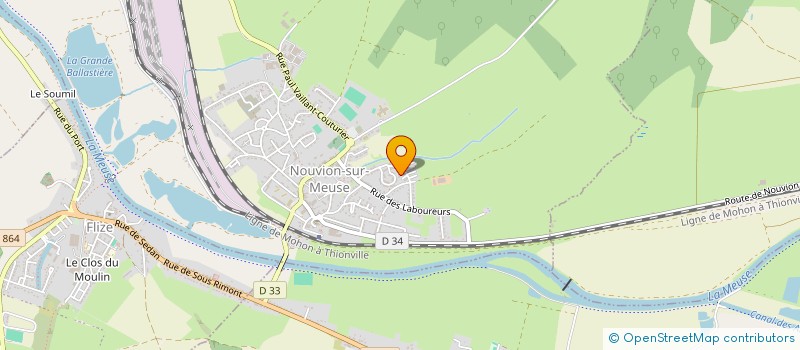 localisation de l'entreprise MONSIEUR CYRIL HUBATZ  NOUVION-SUR-MEUSE