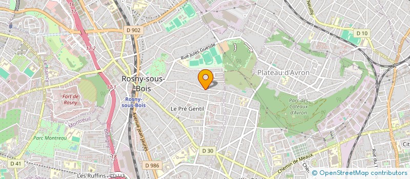 localisation de l'entreprise MONSIEUR CYRIL HUBERTS à ROSNY-SOUS-BOIS