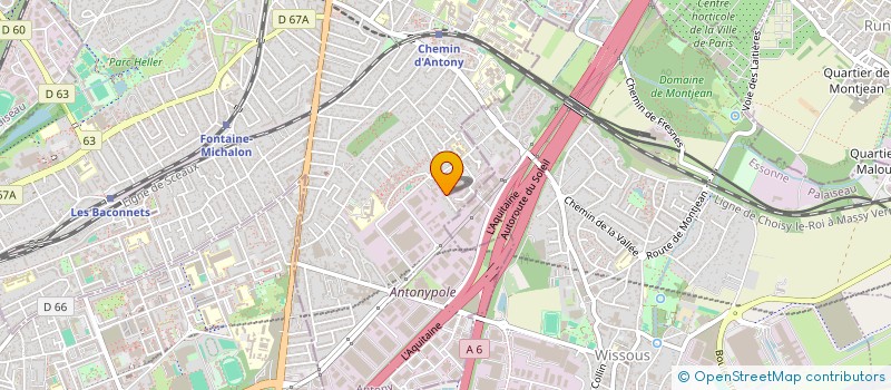 localisation de l'entreprise MONSIEUR CYRIL HUGERON à ANTONY