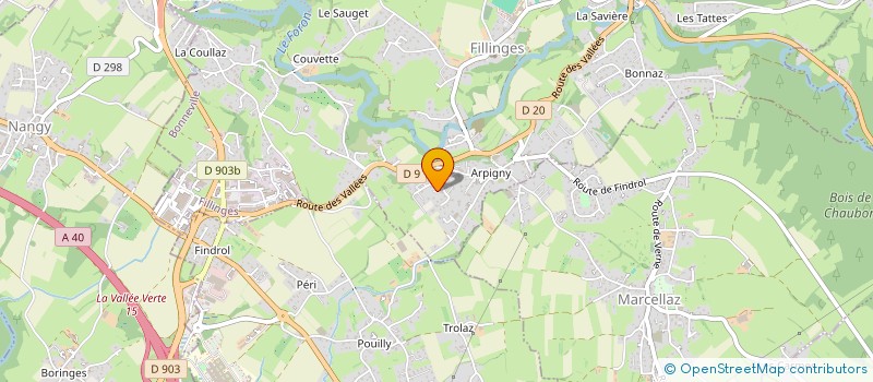 localisation de l'entreprise MONSIEUR CYRIL JACQUIER  FILLINGES