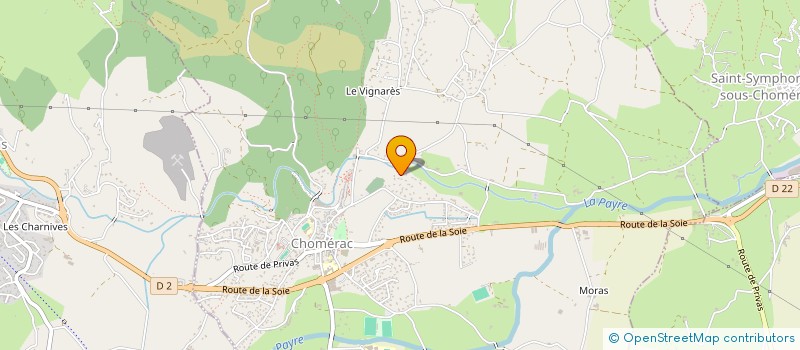 localisation de l'entreprise MONSIEUR CYRIL JALADE  CHOMERAC