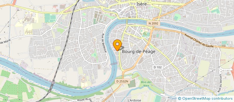 localisation de l'entreprise MONSIEUR CYRIL JAUNE  BOURG-DE-PEAGE